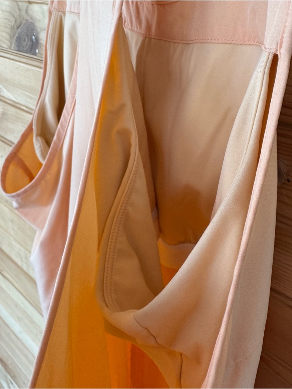 HALARA Peach Maxi Dress Racerback High-Low Hem - Picture 6 of 6